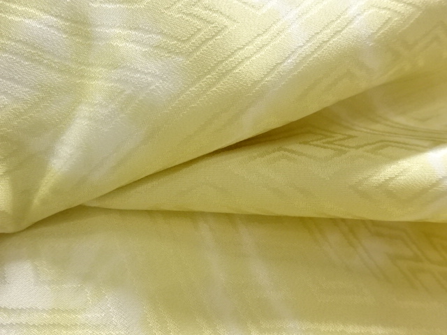  菱に花模様単衣長襦袢